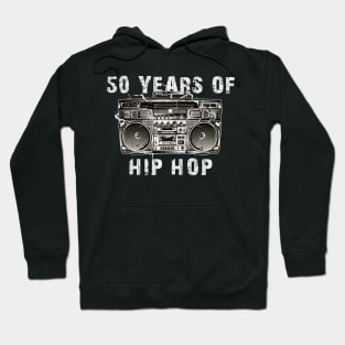 Vintage 50 Years of Hip Hop Radio Hoodie